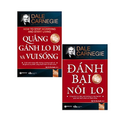 Combo Quẳng Gánh Lo Đi Và Vui Sống + Đánh Bại Nỗi Lo (Sbooks) (Bộ 2 Cuốn) _SB