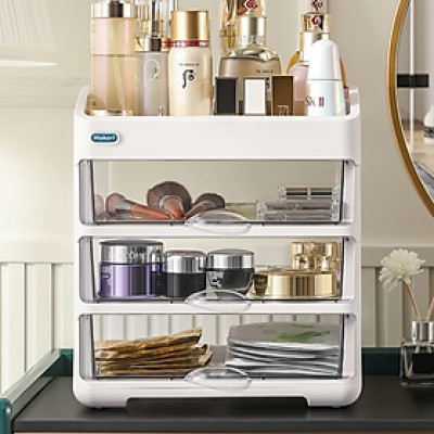 Tủ Kệ Đựng Mỹ Phẩm Đồ- Kệ Trang Điểm- Kệ Trang Sức 2/3/4 Tầng Ngăn Kéo Tiện Dụng- Cosmetic shelf