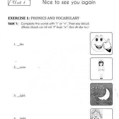 Vở Ôn Tập Hè Tiếng Anh 4