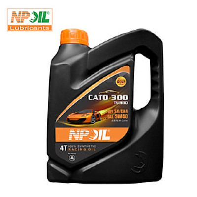 Dầu nhớt động cơ ô tô cao cấp Cato 300 - API SN/SK4 - SAE 5W40 - Can 4L/5L - Hàng Chính Hãng