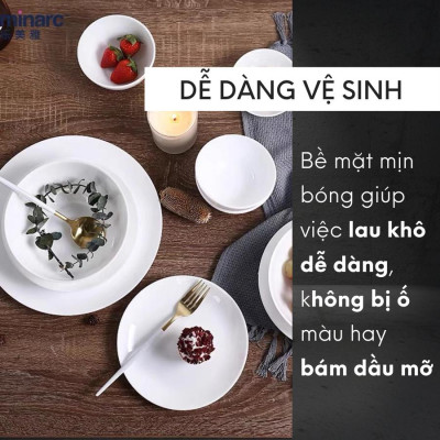 Bộ bát đĩa (tô, chén, dĩa) thủy tinh Luminarc Diwali 15 chi tiết, chịu sốc nhiệt tốt - DW15L