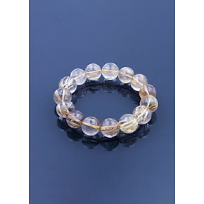 Vòng thạch anh tóc vàng by Anqlo Lusso 15mm-6A