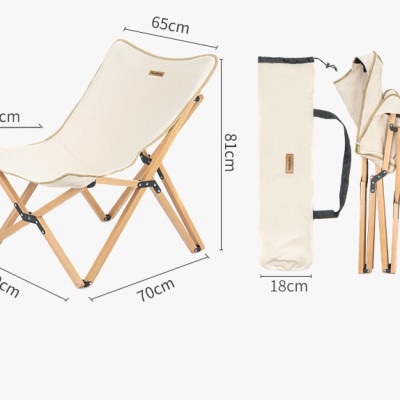 Ghế Vintage gấp gọn khung gỗ Q9E NatureHike NH19JJ008