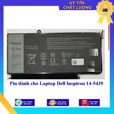 Pin dùng cho Laptop Dell Inspiron 14-5439 - Hàng Nhập Khẩu New Seal