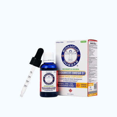 Dung dịch BIOAMICUS Omega-3 hỗ trợ tăng cường thị lực (Lọ 30ml)   