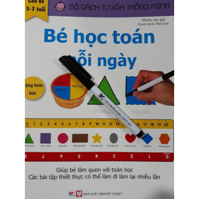 Sách - Bộ Sách Tự Xóa Thông Minh - Bé Học Toán Mỗi Ngày - Tân Việt Books