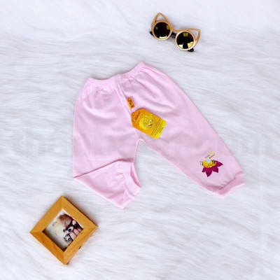 Bộ cotton màu dài bo cài nút vai BABIBOO - BBC38