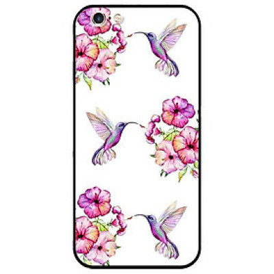 Ốp lưng dành cho Iphone 5 / 5s / 5Se - Iphone 6 / 6s - Iphone 6 Plus / 6s Plus mẫu Hoa Và Chim Hồng