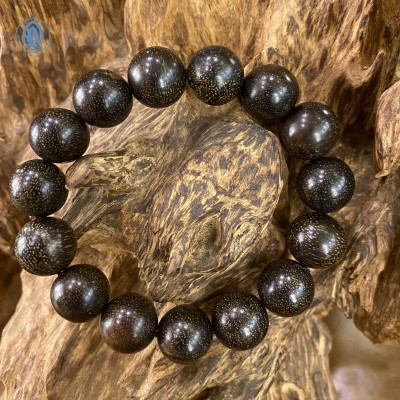 Vòng Trầm Hương Phát Tài ATC 73812 15 Hạt 16mm Sang Trọng May Mắn