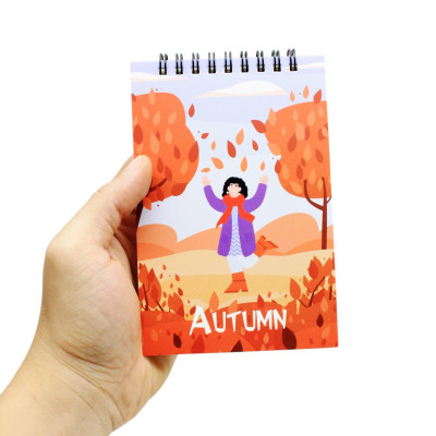 Sổ Lò Xo Note 4 Mùa A6 - Kẻ Ngang - 160 Trang 80gsm - The Sun - Autumn