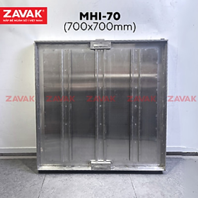 [BẢO HÀNH 2 NĂM] Nắp bể nước ngầm Zavak MHI-70 dùng trong nhà, KT70x70cm, lát gạch dày 1.2cm, chịu tải xe máy, inox 304