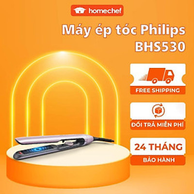 Máy ép tóc, máy duỗi tóc Philips BHS530, tạo kiểu dễ dàng | Hàng Chính Hãng