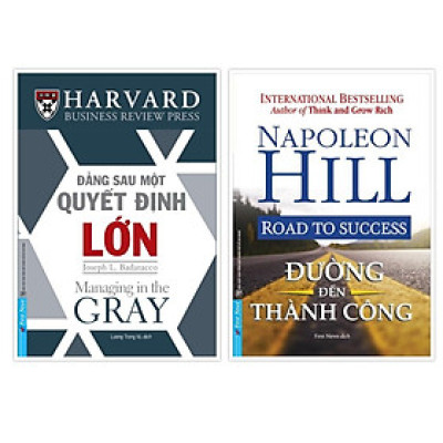 Sách - Combo Đằng sau một quyết định lớn + Đường đến thành công - FirstNews