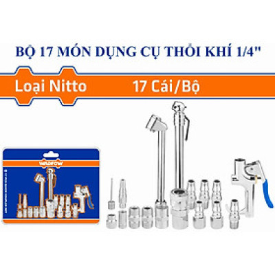 [CHÍNH HÃNG] Bộ 17 món dụng cụ thổi khí 1/4" WADFOW WQP9423