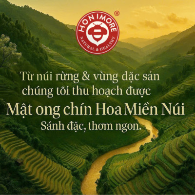 Honimore Mật ong chín Hoa Miền Núi 630g - MUA 2 TẶNG 1 CHAI CÙNG SIZE