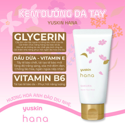 Kem Dưỡng Da Tay Yuskin Hana (Tuýp 50 G)