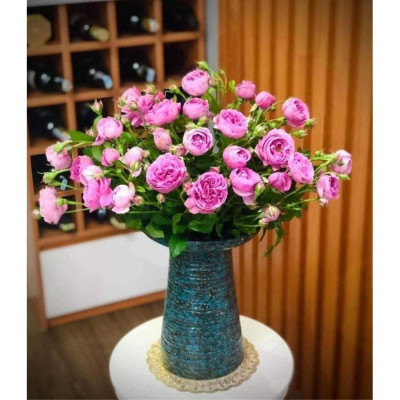 Bình Hoa Lọ Hoa Dáng Mặt Hồ Men Châu Âu - Gốm Sứ Bát Tràng