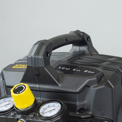 MÁY NÉN KHÍ KHÔNG DẦU 1 HP 6L STANLEY DST101/8/6 - HÀNG CHÍNH HÃNG