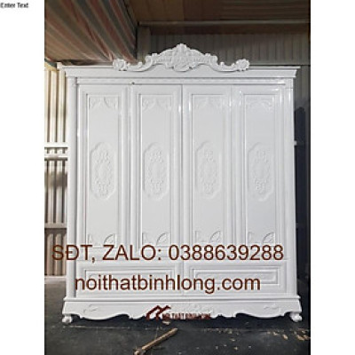 tủ tân cổ điển gỗ tự nhiên 100%