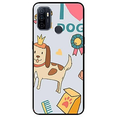 Ốp lưng dành cho Oppo A53 - A93 / F17 Pro - A31 - A8 2019 mẫu Cún Đeo Vương Miệng