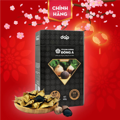 Tỏi đen cô đơn bóc vỏ hộp 450g - Tỏi Kim Cương Đông Á - hỗ trợ tăng cường đề kháng, ổn định huyết áp, bảo vệ tim mạch
