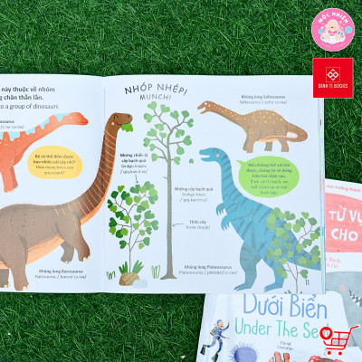 Sách - Thư viện từ vựng đầu đời cho bé - Song ngữ Việt - Anh cho trẻ 3 - 9 tuổi - Đinh Tị Books