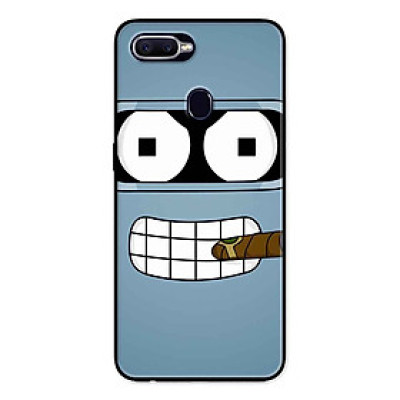 Ốp Lưng in cho Oppo F9 Mẫu Robot Hút Thuốc - Hàng Chính Hãng