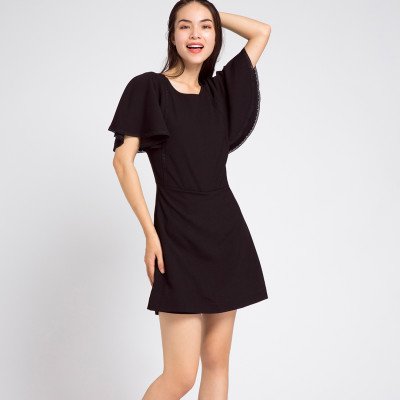 Áo Liền Quần Playsuits DRE073 (Đen Huyền Bí)