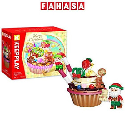 Đồ Chơi Lắp Ráp Chủ Đề Giáng Sinh - Chocolate Strawberry Cake - Keepplay K29805 (120 Mảnh Ghép)
