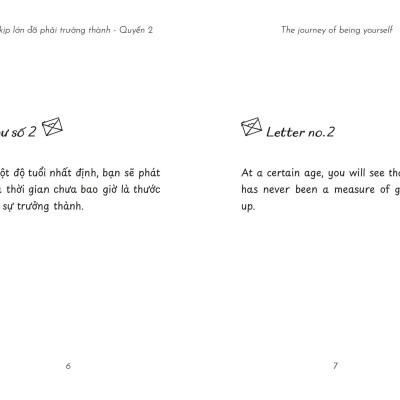 Sách The Journey Of Being Yourself – Chưa Kịp Lớn Đã Phải Trưởng Thành - Quyển 2 Song ngữ Việt - Anh