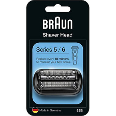 Lưỡi cạo râu Braun Series 5 53B tương thích với Series 5 và 6 (mẫu từ năm 2020 trở đi) Hàng Chính Hãng