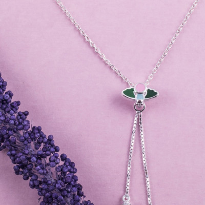 Dây chuyền bạc S925 Italia Bạc Xinh Huệ Ngân-Cánh Chim Mùa xuân ZCP15009