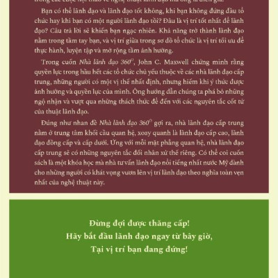 Nhà Lãnh Đạo 360 Độ (Tái Bản 2023)