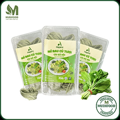 Mì Cải Bó Xôi Hapimi 180g - Thực Phẩm Bổ Sung Dinh Dưỡng Cho Cả Gia Đình, Ăn Chay, Healthy