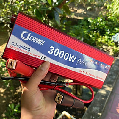 Bộ Kích Điện Inverter Sóng Sin 12V-220V 3000W – Hàng Loại Xịn Cao Cấp , Siêu Bền, đèn trang trí