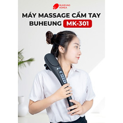 Máy Massage Cầm Tay Buheung Korea MK-301 Với 15 Chế Độ Massage, Pin Tiện Lợi, BH chính hãng 12 tháng