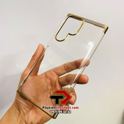 Ốp lưng dành cho SamSung Galaxy S22 Ultra chính hãng XUNDD trong suốt viền màu, không ố vàng- Hàng nhập khẩu