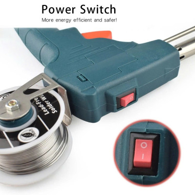 Mỏ Hàn Thiếc Tự Động Đẩy Thiếc 60W Mũi Thẳng – Mẫu Mới, Hàn Nhanh, Loại Tốt Siêu Bền