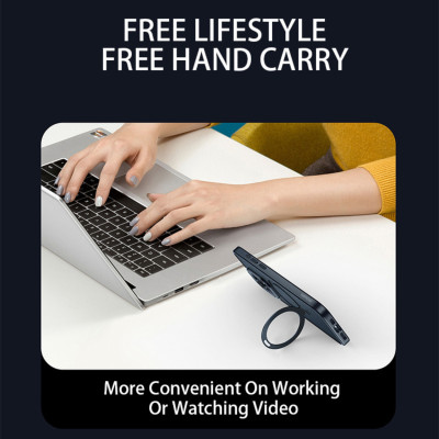 Ốp Lưng Case Trong Suốt Từ Tính Kiếm Đế Dựng MagStand Dành Cho iPhone 15 Pro Max / 15 Pro, Mipw MagStand TRANSPARENT - HÀNG CHÍNH HÃNG