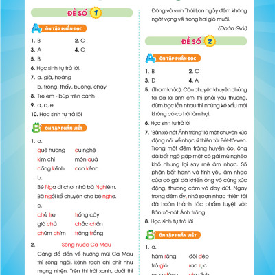 Phiếu Ôn Hè Tiếng Việt Lớp 3 - Hành Trang Vững Kiến Thức Lên Lớp 4 (MEGA)