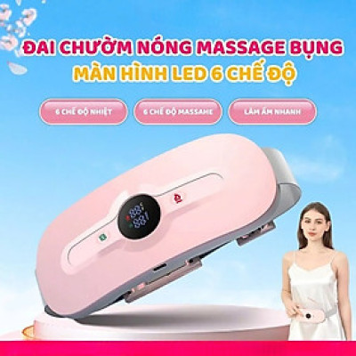 Máy Massage Làm Ấm Bụng, Đai Đeo Giảm Đau Bụng Kinh Nguyệt, Làm Ấm Tử Cung Cho Phụ Nữ Đến Kì 6 CHẾ ĐỘ
