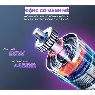 Súng massage cầm tay OKACHI JP-G3 có đầu nóng màu trắng