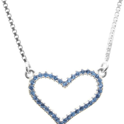 Dây Và Mặt Dây Chuyền Bạc Hiểu Minh DMD137 trái tim