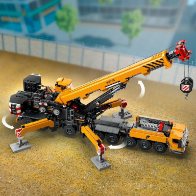 LEGO CITY 60409 Đồ Chơi Lắp Ráp Xe Cần Cẩu Bánh Lốp (1116 chi tiết)