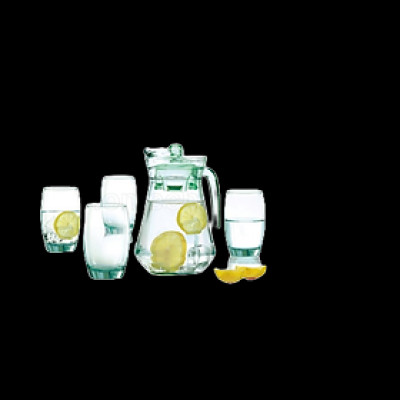 Bộ bình cốc Luminarc Ice Green 5 chi tiết L0474, chống xước tốt, dùng máy rửa bát an toàn