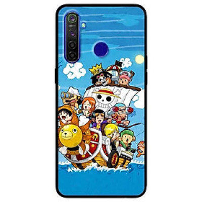 Ốp lưng dành cho Realme 6i mẫu Hải Tặc Mũ Rơm Nền Xanh