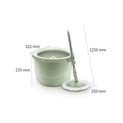 Bộ Cây Lau Nhà Mini Cao Cấp Tiện Lợi Màu Mint Kèm 2 Bông Lau ETM 498MIT ( cam kết hàng chính hãng, y hình)