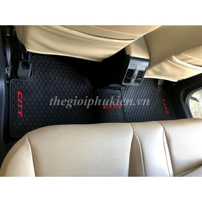 Thảm sàn, lót sàn cao su 3D cho Honda City 2015-2021