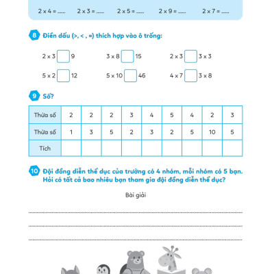 Bài Tập Bổ Trợ Toán Cơ Bản Và Nâng Cao Lớp 2 (MEGA)