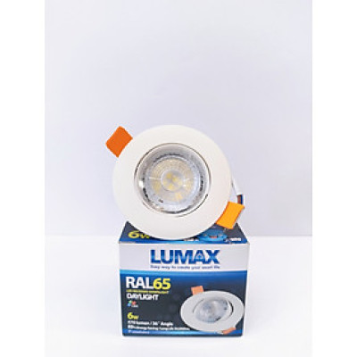 ĐÈN ÂM TRẦN LUMAX#RAL65/W-6LED/6.5K/36D